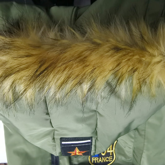HIMMLICH Wintermantel für große Hunde in Grün – Produktansicht 2