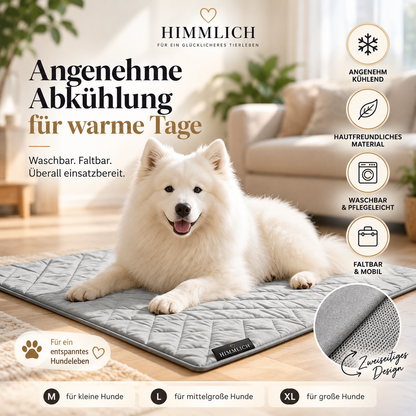 HIMMLICH Kühlmatte für Hunde – waschbar & faltbar